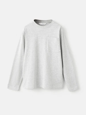 MANGO KIDS - Koszulka z długim rękawem i kieszenią średni szary - lata - Dzieci