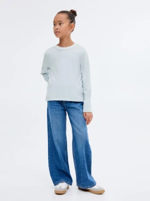 MANGO KIDS - Koszulka z kontrastowym kołnierzykiem błękitny - lata - Dzieci