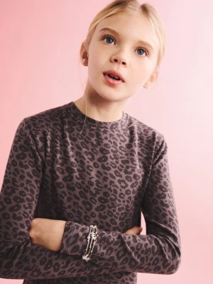 MANGO KIDS - Koszulka ze zwierzęcym nadrukiem czekoladowy - lata - Dzieci