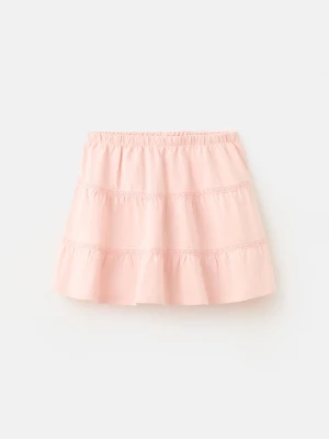 MANGO KIDS - Krótka spódnica z falbanami różowy - lata - Dzieci