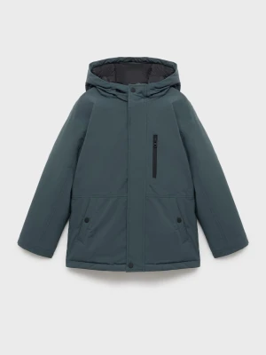 MANGO KIDS - Pikowana kurtka z kieszeniami ciemnoniebieski - - Dzieci