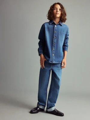 MANGO KIDS - Kurtka z bawełnianego denimu ciemnoniebieski - lata - Dzieci
