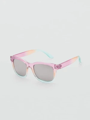 MANGO KIDS - Kwadratowe okulary przeciwsłoneczne bladozielony - Rozmiar uniwersalny - Dzieci