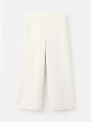 MANGO KIDS - Lniane spodnie beżowy - lata - Dzieci