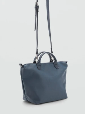 MANGO KIDS - Mała torebka shopper niebieski - Rozmiar uniwersalny - Dzieci