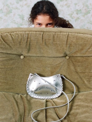 MANGO KIDS - Minitorebka z ćwiekami w kształcie gwiazd srebrny - Rozmiar uniwersalny - Dzieci