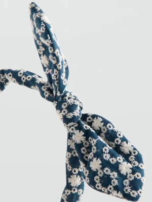 MANGO KIDS - Opaska z kokardką granatowy - Rozmiar uniwersalny - Dzieci