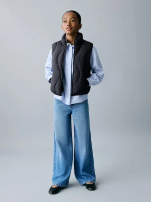 MANGO KIDS - Pikowana kamizelka ciemnogranatowy - lata - Dzieci