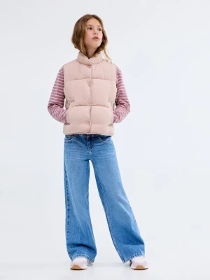 MANGO KIDS - Pikowana kamizelka różowy - lata - Dzieci