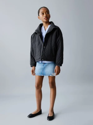 MANGO KIDS - Pikowana kurtka oversize ciemnogranatowy - lata - Dzieci
