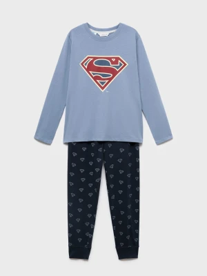 MANGO KIDS - Piżama Superman niebieski - lata - Dzieci