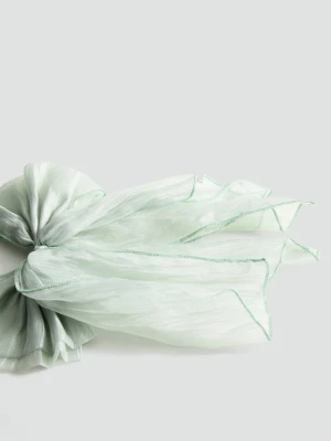 MANGO KIDS - Spinka do włosów z kokardką bladozielony - Rozmiar uniwersalny - Dzieci