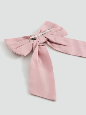 MANGO KIDS - Spinka do włosów z kokardką blady róż - Rozmiar uniwersalny - Dzieci