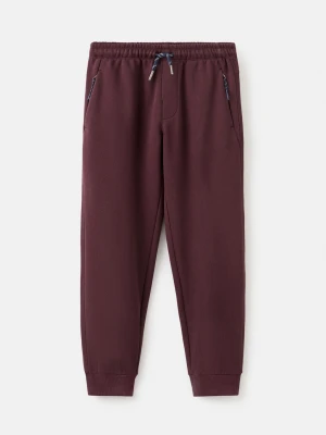 MANGO KIDS - Spodnie joggersy ze sznurkiem winny - lata - Dzieci