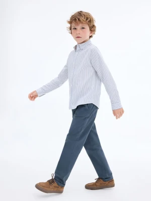 MANGO KIDS - Spodnie z elastycznym pasem granatowy - - Dzieci
