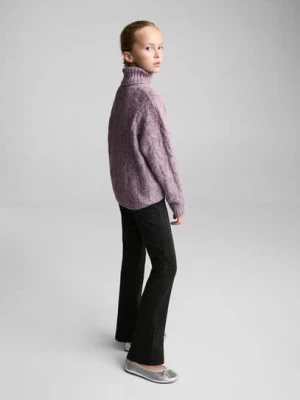 MANGO KIDS - SWETER liliowy - lata - Dzieci