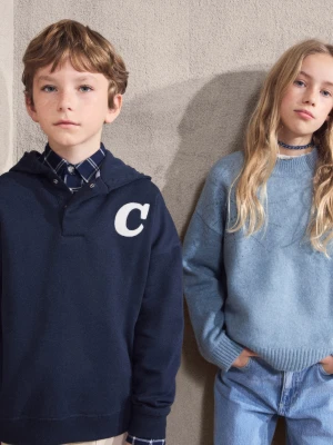 MANGO KIDS - Sweter ze strasem bladozielony - lata - Dzieci