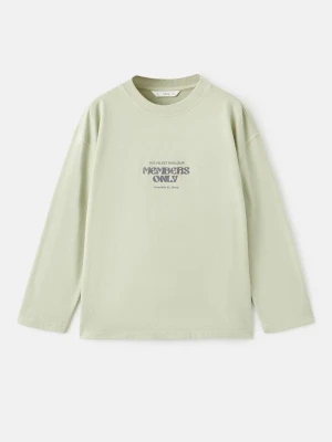 MANGO KIDS - T-SHIRT pastelowa zieleń - lata - Dzieci