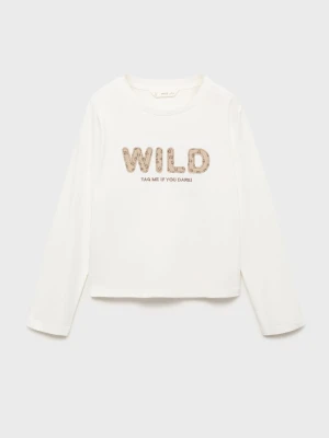 MANGO KIDS - T-SHIRT złamana biel - lata - Dzieci