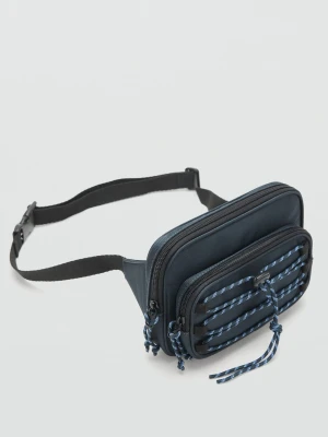 MANGO KIDS - Torebka nerka na sznurku granatowy - Rozmiar uniwersalny - Dzieci