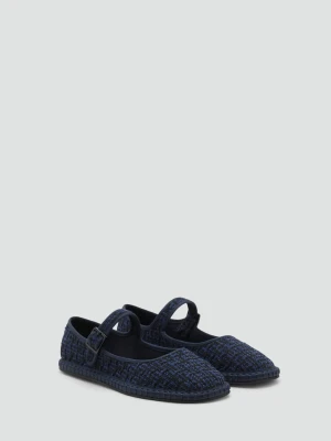 MANGO KIDS - Tweedowe baleriny czarny - - Dzieci