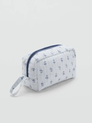 MANGO KIDS - Wzorzysta kosmetyczka błękitny - Rozmiar uniwersalny - Dzieci