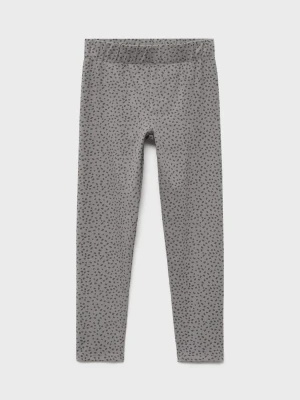 MANGO KIDS - Wzorzyste legginsy szary - - Dzieci