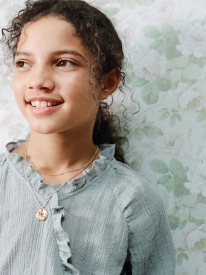 MANGO KIDS - Zestaw 2 naszyjników złoty - Rozmiar uniwersalny - Dzieci