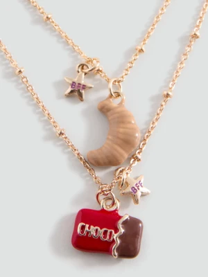 MANGO KIDS - Zestaw 2 naszyjników złoty - Rozmiar uniwersalny - Dzieci