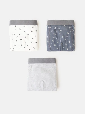 MANGO KIDS - Zestaw 3 par bokserek w różne kolory antracytowy - lata - Dzieci