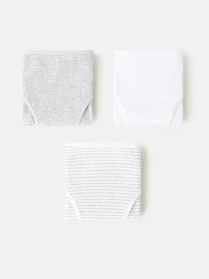 MANGO KIDS - Zestaw 3 par fig jasnoszary - lata - Dzieci