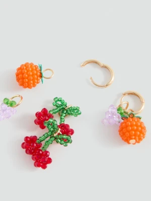 MANGO KIDS - Zestaw 3 par kolczyków złoty - Rozmiar uniwersalny - Dzieci