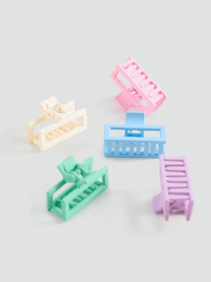 MANGO KIDS - Zestaw 5 spinek do włosów różowy - Rozmiar uniwersalny - Dzieci