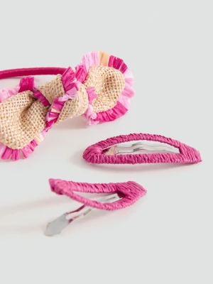 MANGO KIDS - Zestaw gumek i spinek piaskowy - Rozmiar uniwersalny - Dzieci