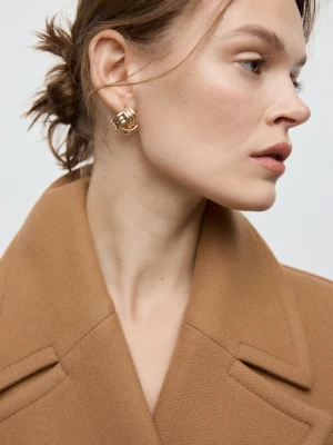 Kolczyki z przeplatanym węzłem złoty - Kobieta - Rozmiar uniwersalny - MANGO