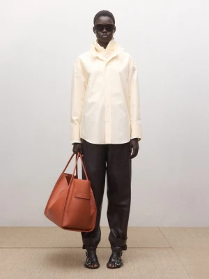 MANGO - Koszula z łączonym kołnierzykiem żółty - - Kobieta