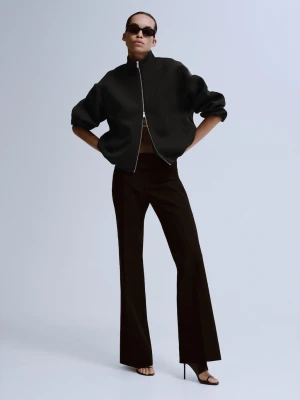 MANGO - Kurtka bomber oversize czarny - - Kobieta