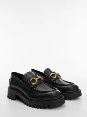 Mango Loafersy Chus 57024779 Czarny