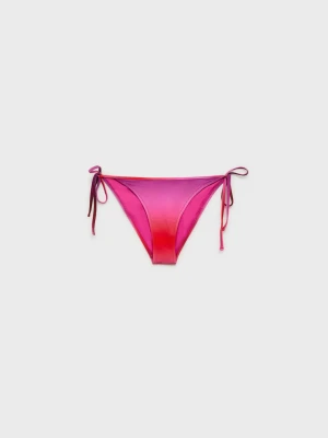 Zdjęcie produktu MANGO - Figi od bikini z cieniowaniem i błyszczącym wykończeniem fuksja - - Kobieta