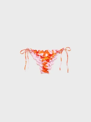 MANGO - Figi bikini w kwiaty różowy - - Kobieta