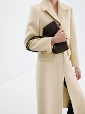 MANGO - Mała torba bowling z zawieszką czekoladowy - Rozmiar uniwersalny - Kobieta