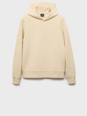 MANGO MAN - Bluza z kapturem regular fit kremowy / écru - - Mężczyzna