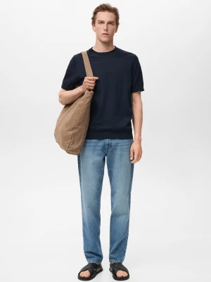 MANGO MAN - Dżinsy Bob regular fit średni niebieski - - Mężczyzna