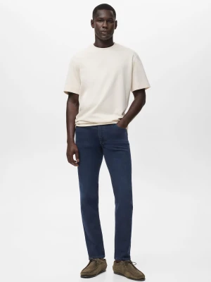 MANGO MAN - Dżinsy Jan slim fit granatowa czerń intensywny granatowy - - Mężczyzna
