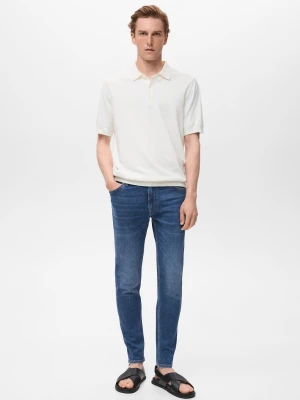 MANGO MAN - Dżinsy Jude skinny fit ciemnoniebieski - - Mężczyzna