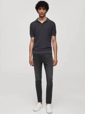 MANGO MAN - Dżinsy Jude skinny fit szary - - Mężczyzna