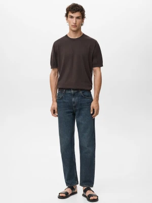 MANGO MAN - Dżinsy Moby straight fit ciemnoniebieskie ciemnoniebieski - - Mężczyzna