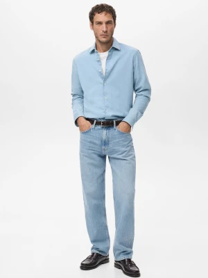 Dżinsy Moby straight fit jasnoniebieskie jasnoniebieski - Mężczyzna - - MANGO MAN