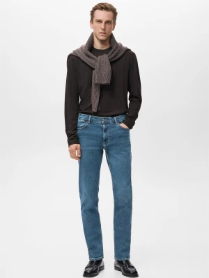 Jeansy Patrick slim fit Ultra Soft Touch ciemnoniebieski vintage - Mężczyzna - - MANGO MAN