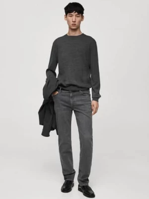 MANGO MAN - Jeansy Patrick slim fit Ultra Soft Touch szary denim - - Mężczyzna